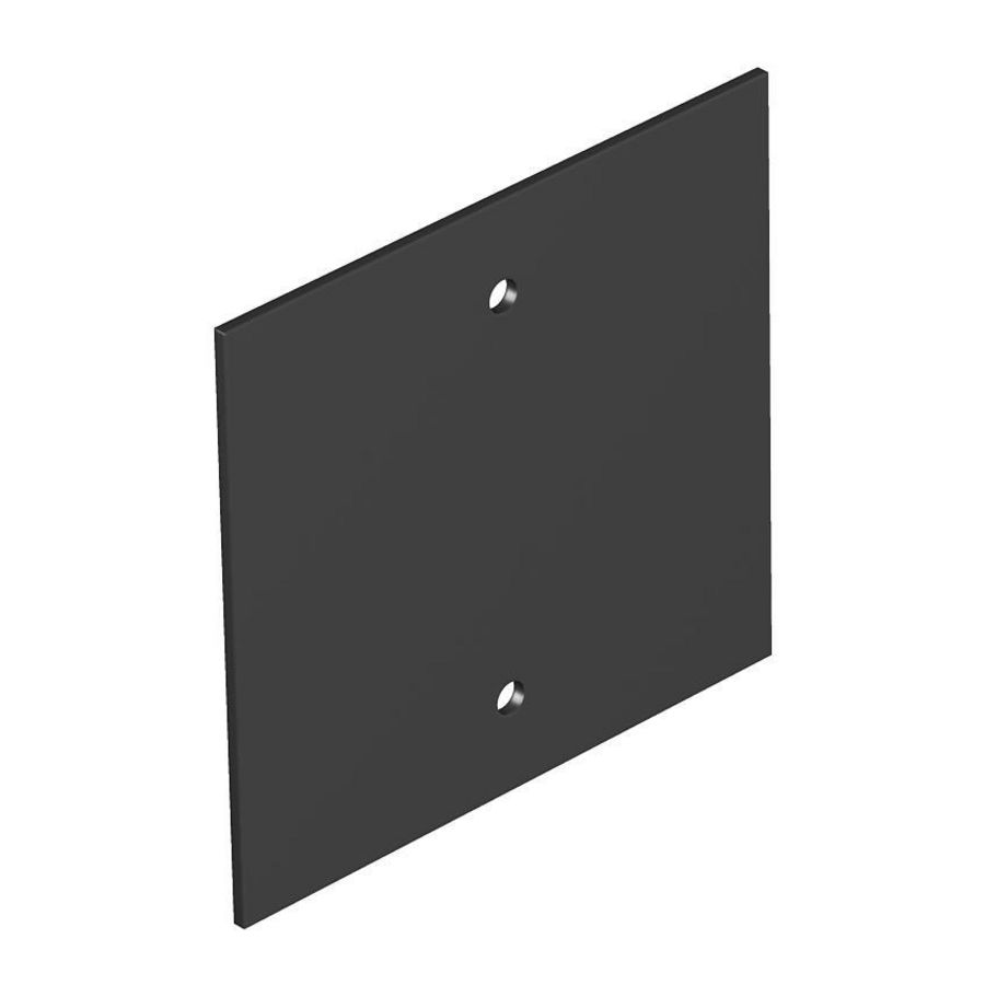Afdekplaat zonder gatenpatroon voor T12L 94.5x88mm