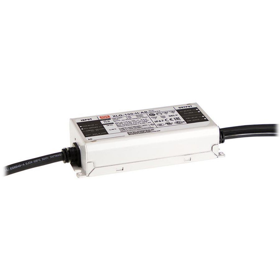 AC-DC enkele output LED driver CC 100W 12V IP67 potm