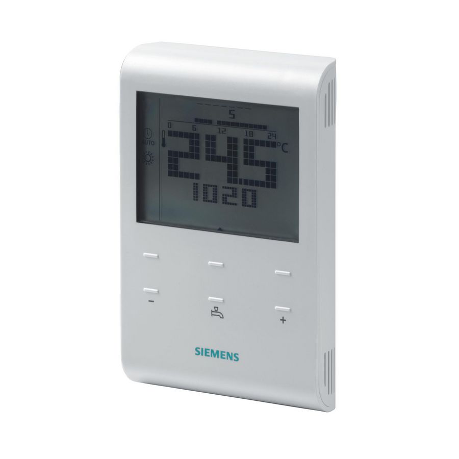 Klokthermostaat RDE100.1DHW LCD LCD batterij +boil.schak