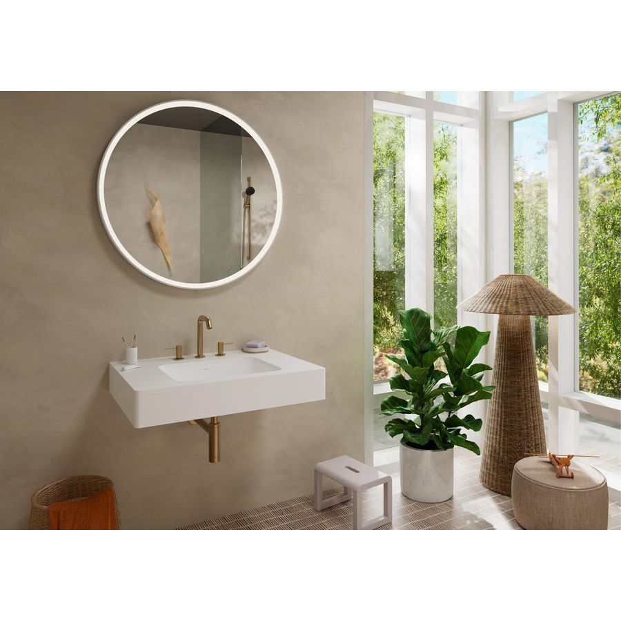 Tecturis S 3-gats 1-hendel badrandkraan en slangbox Brushed Bronze