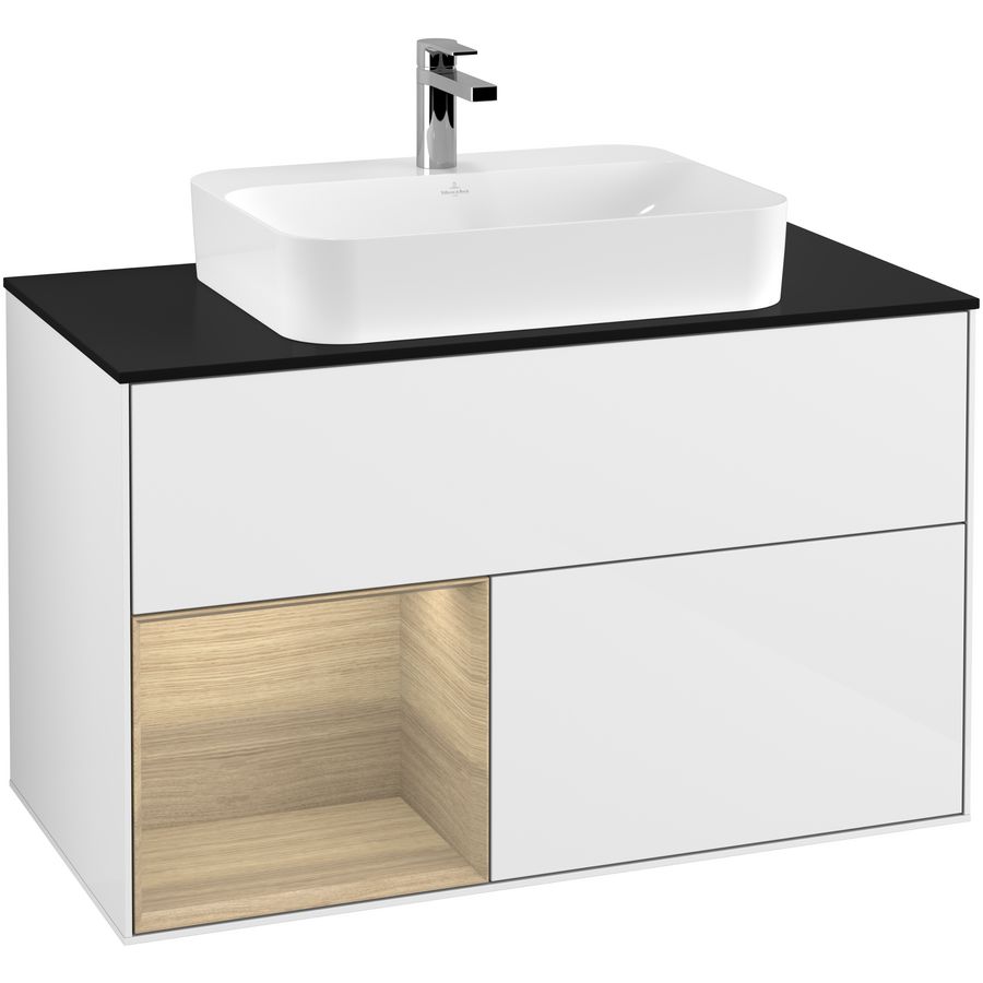 Wastafelonderkast Finion 1000x603x501mm G.White.L F362PCGF