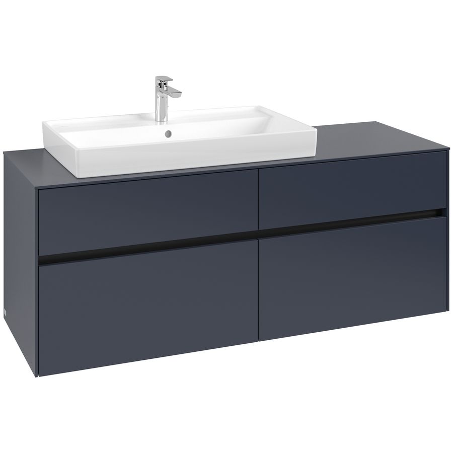 Wastafelonderkast Collaro 1400x548x500mm Marine Blue C08900VQ