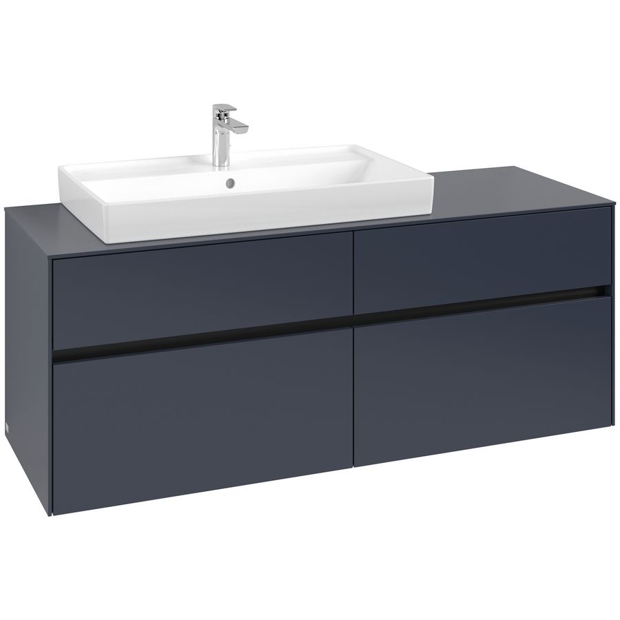Wastafelonderkast Collaro 1400x548x500mm Marine Blue C089B0VQ