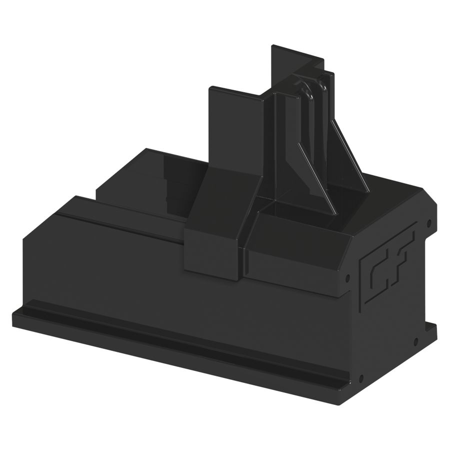 Eindkap montage rail Zwart ClickFit Evo 1008060-B