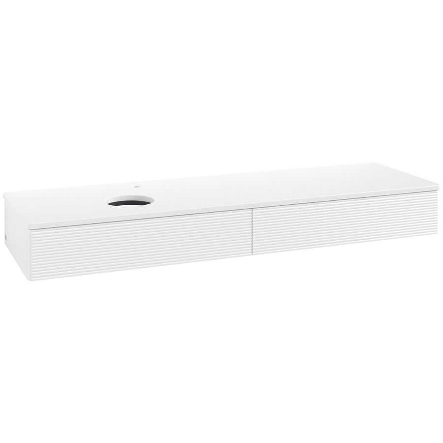 Wastafelonderkast Antao 1600x190x500mm White Matt Lacquer L15150MT