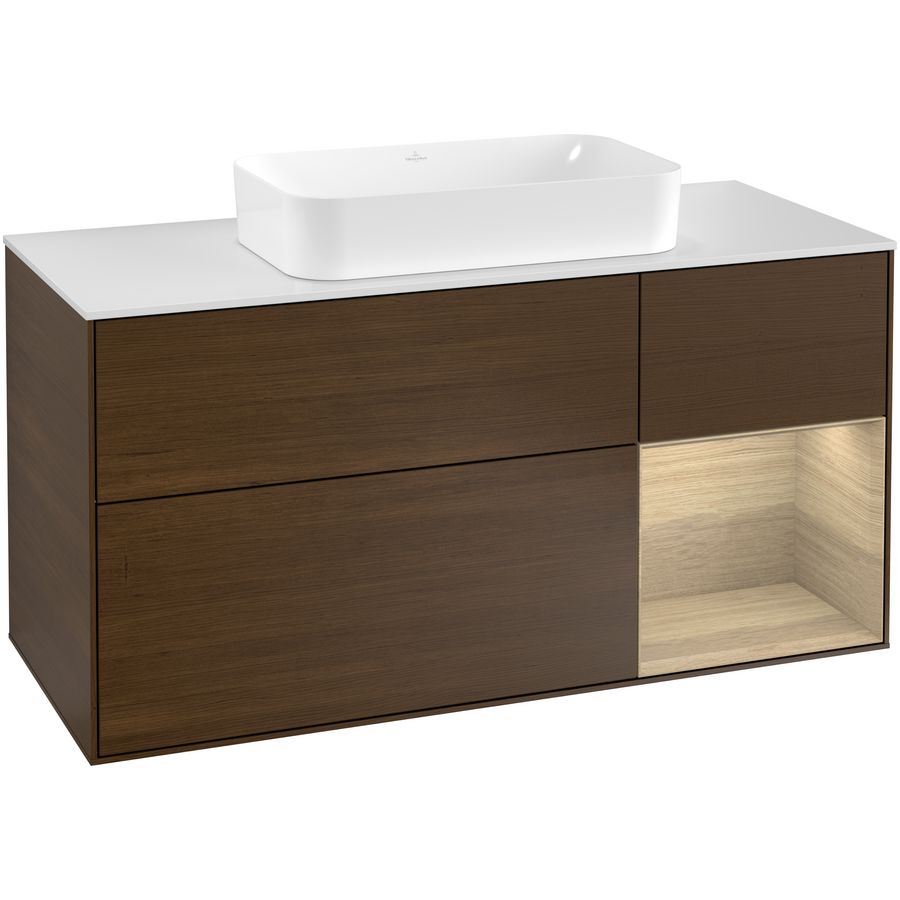 Wastafelonderkast Finion 1200x603x501mm W.Veneer G301PCGN