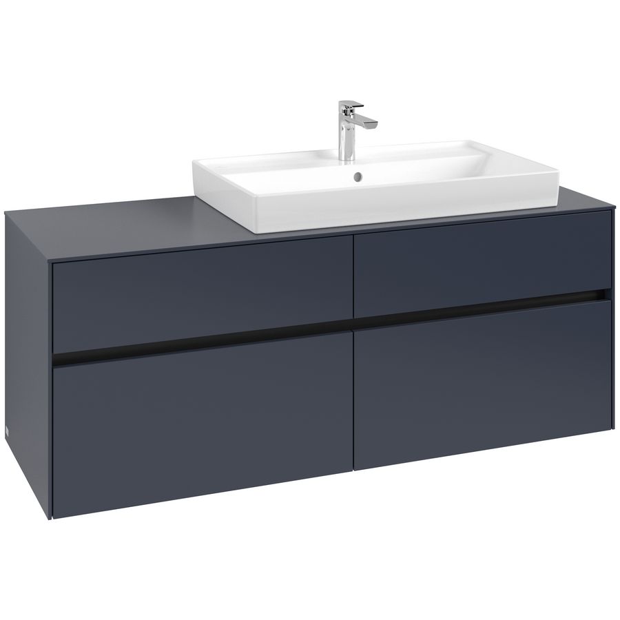 Wastafelonderkast Collaro 1400x548x500mm Marine Blue C090B0VQ