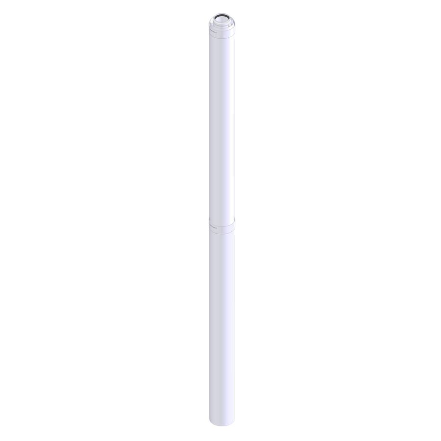 Pijp Ø60 x Ø100 x 2000mm d-p/a