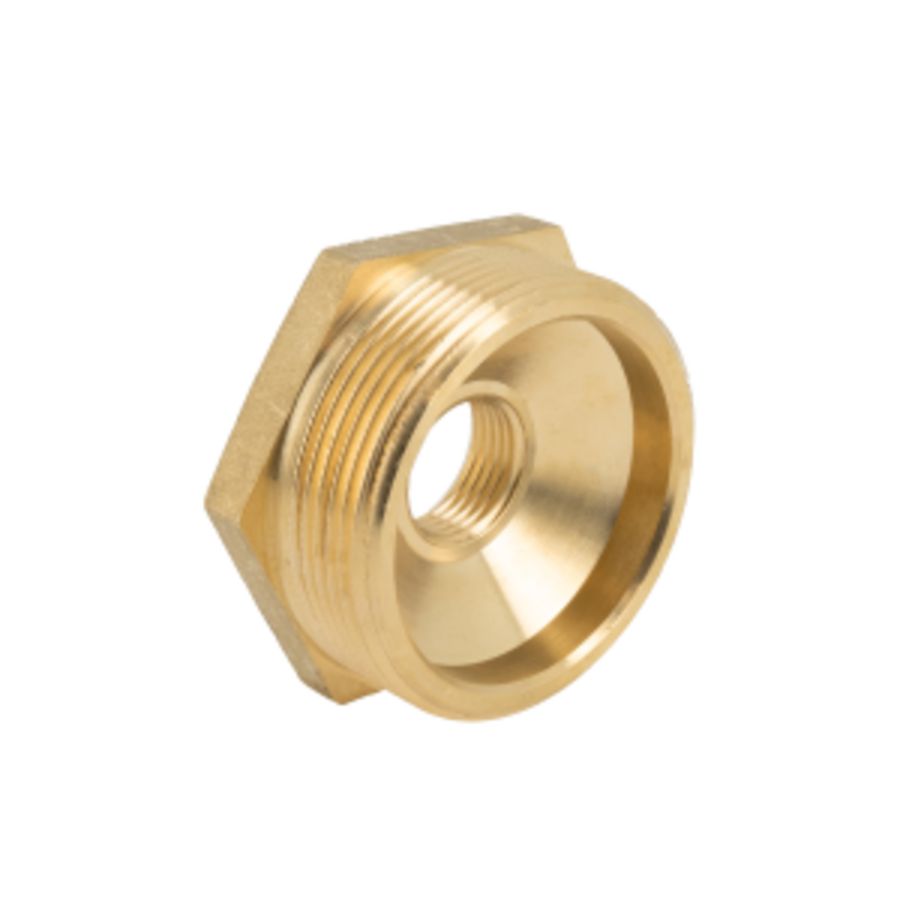 Verloopring messing 2" bt. x 1/2" bn.