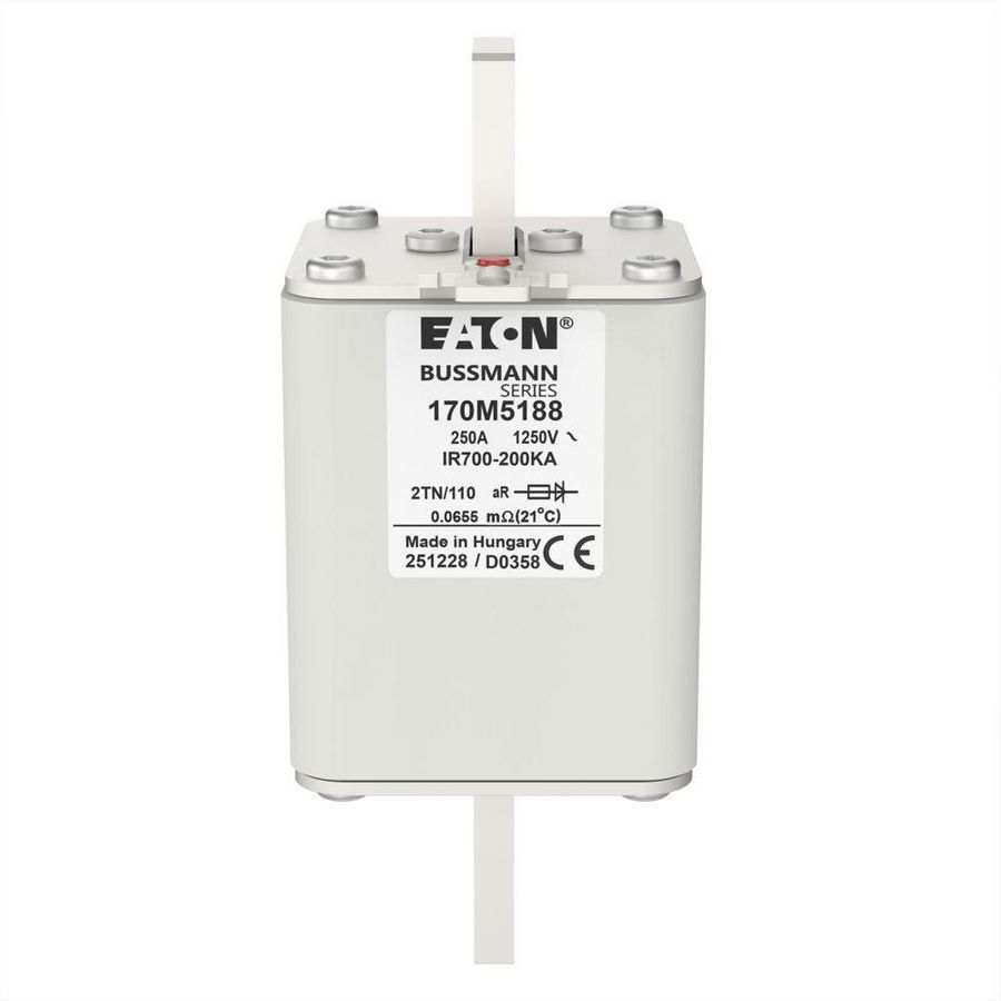 Zekering hoge snelheid 250A AC 1250V 100kA 2 61x75x1 VVE=3