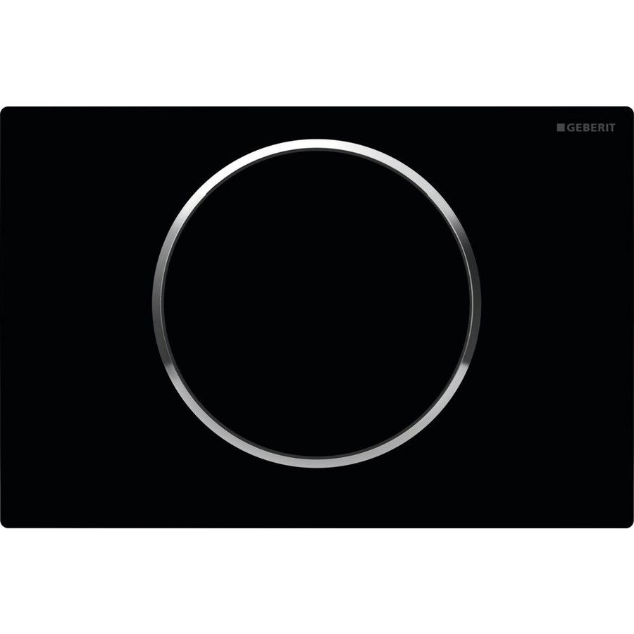 Bedieningsplaat spoel/stop toets Sigma10 ROUND zwart/glans/zwart