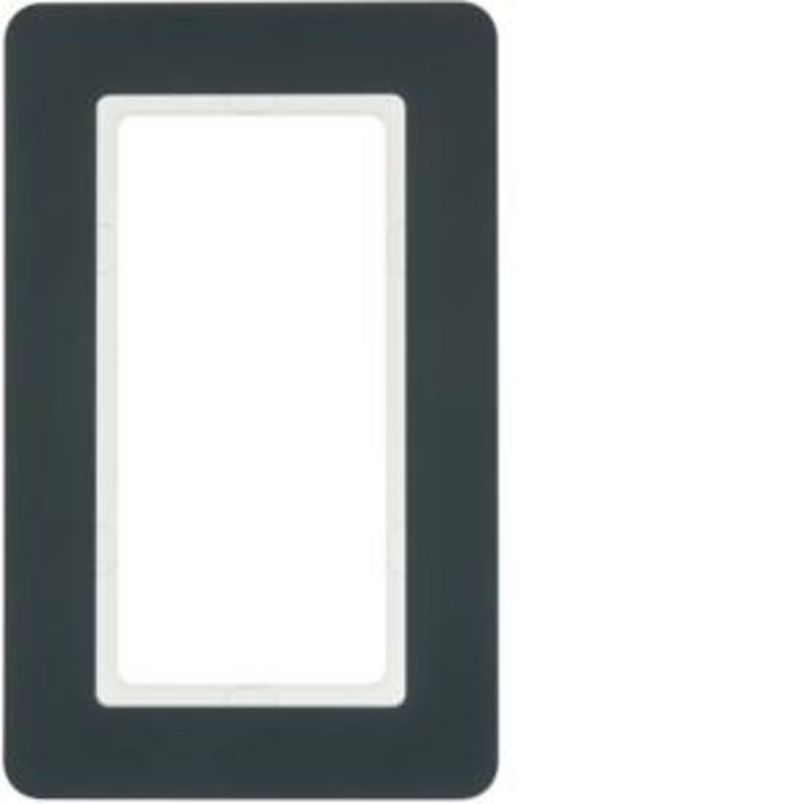 Afdekraam 1-voudig berker Q.7 grote uitsnede antraciet