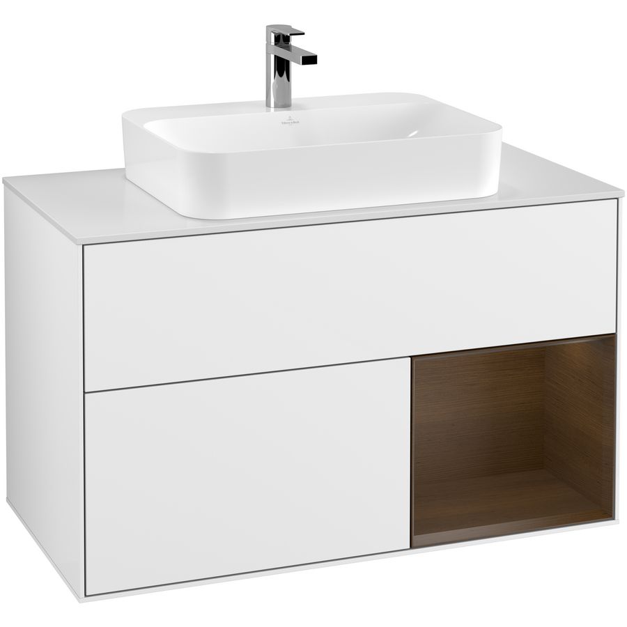 Wastafelonderkast Finion 1000x603x501mm G.White.L F371GNGF