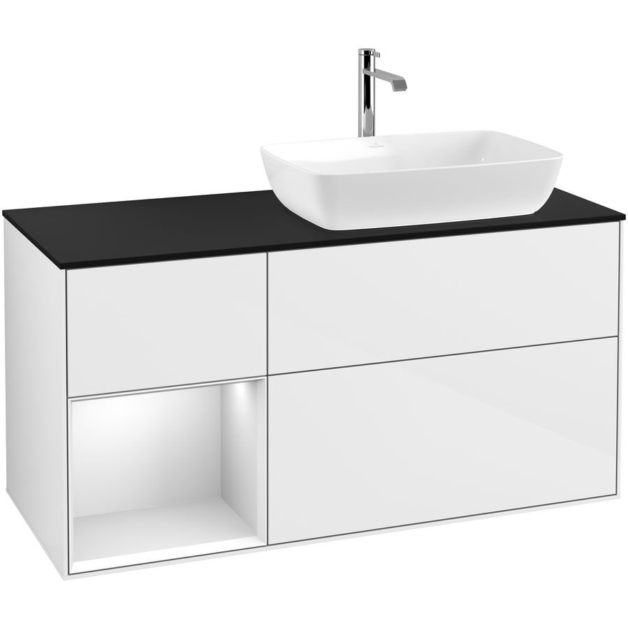 Wastafelonderkast Finion 1200x603x501mm G.White.L G802MTGF