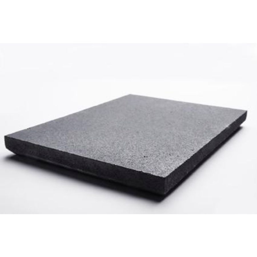 Brandersteen achter Oval Front rechts zwart