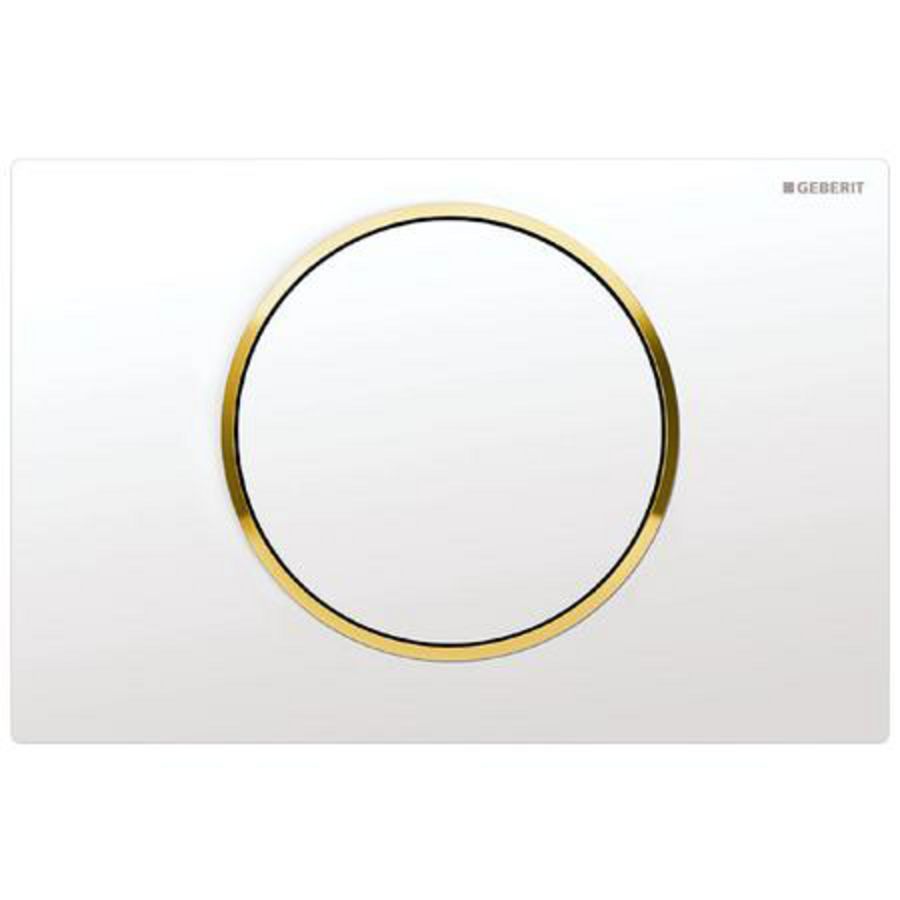 Bedieningsplaat spoel/stop toets Sigma10 ROUND wit/goud/wit