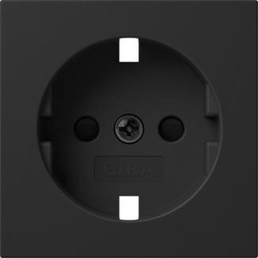 Res-onderdeel: afdekking wandcontactdoos met randaarde Safety Plus System 55
