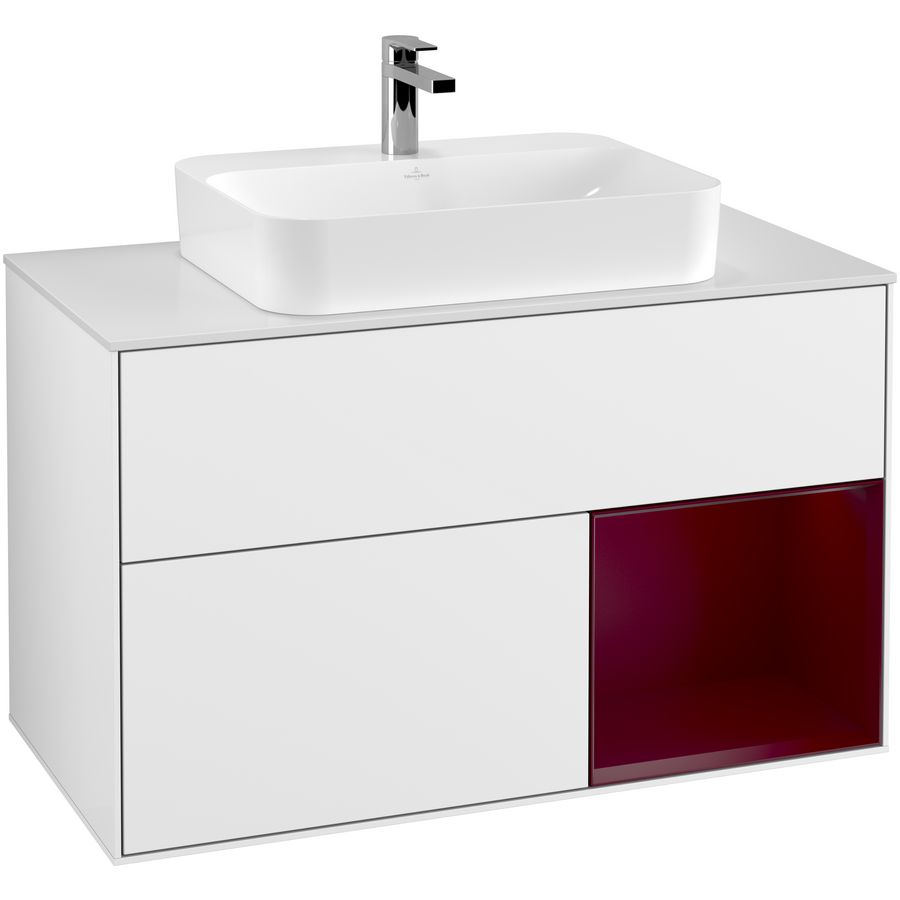 Wastafelonderkast Finion 1000x603x501mm G.White.L F371HBGF