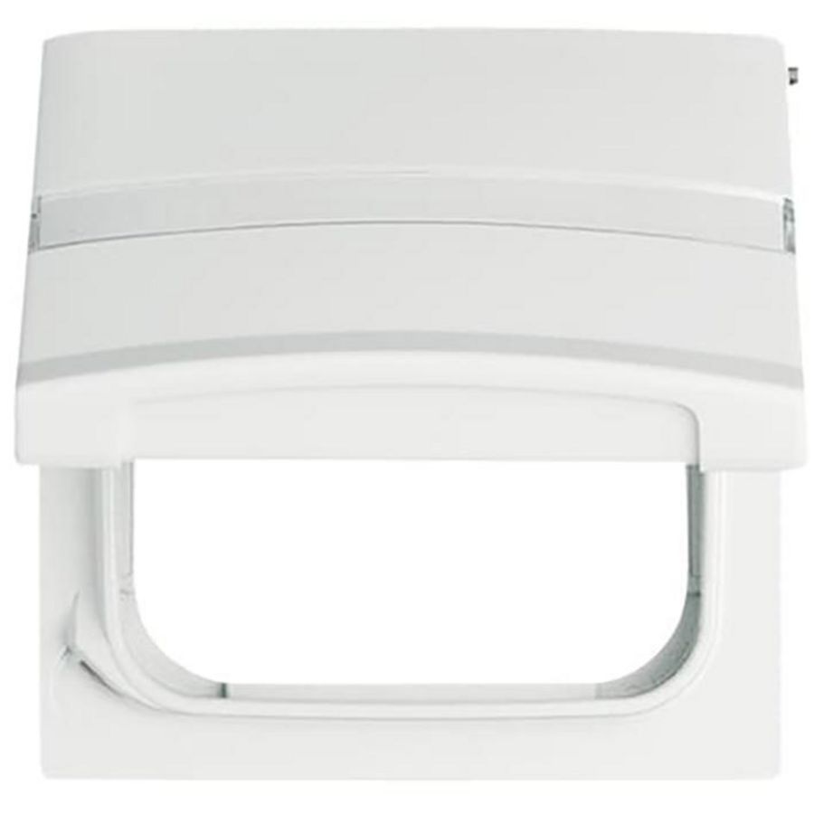 Centraalplaat met tekst kd verloop v SI IP44 A-w alpinwit (2118 GKN-34)