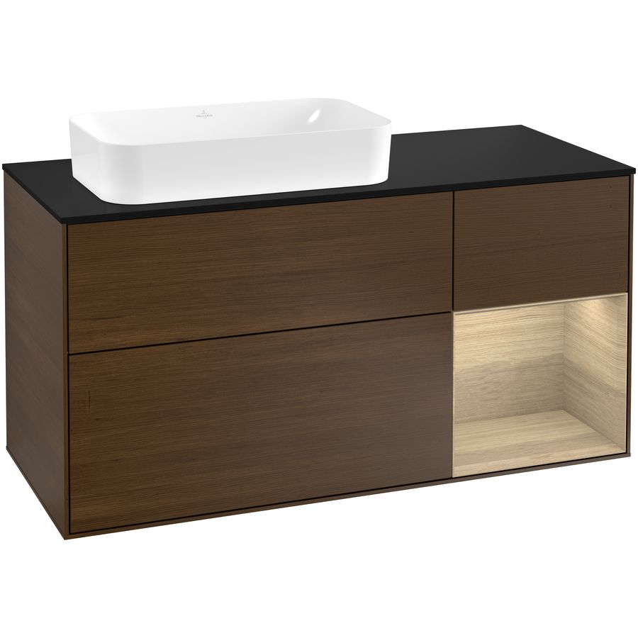 Wastafelonderkast Finion 1200x603x501mm W.Veneer G282PCGN