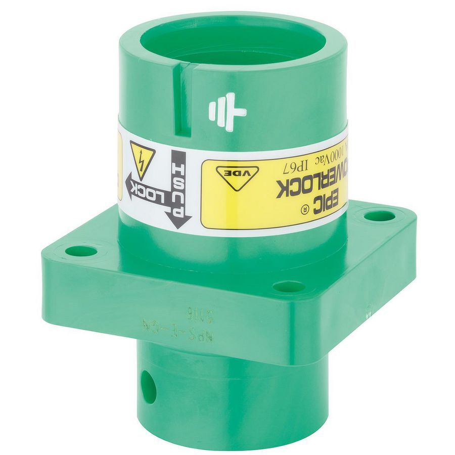 Ronde connector EPIC POWERLOCK A6 C PE/GN QP M12