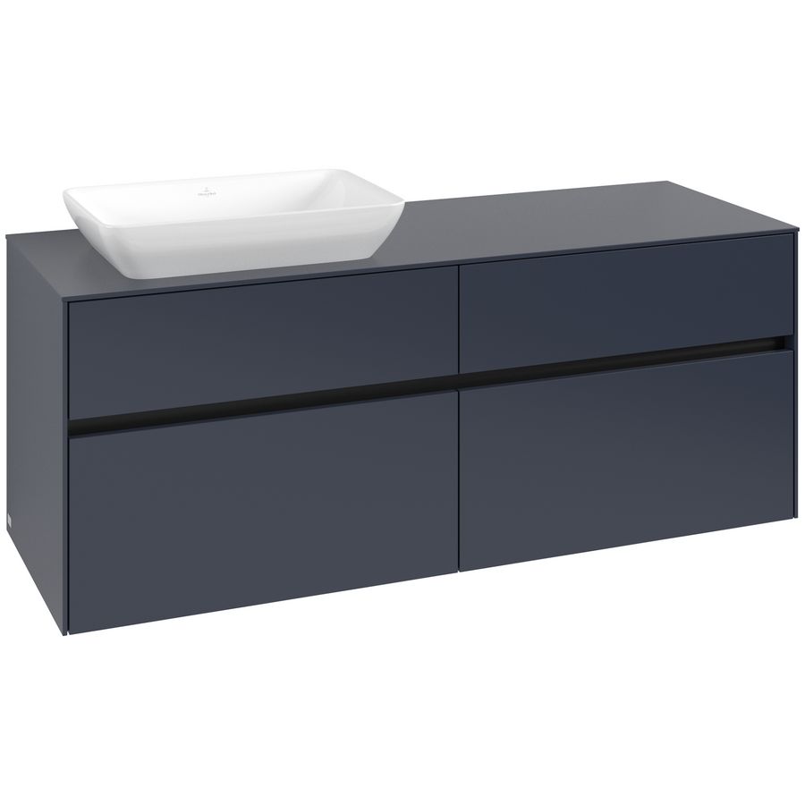 Wastafelonderkast Collaro 1400x548x500mm Marine Blue C117B0VQ