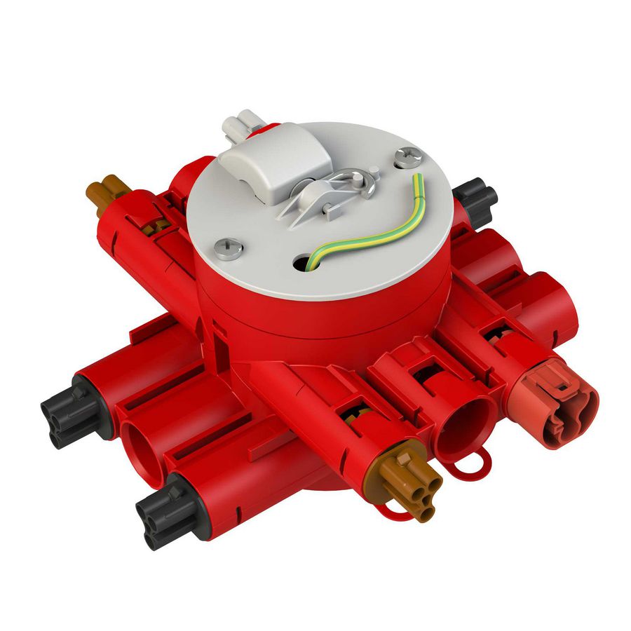 Stekerbare centraaldoos CW75-WT3-brandwerend