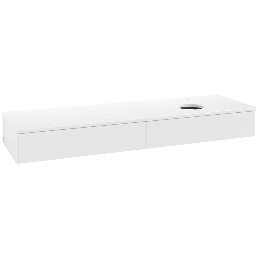 Wastafelonderkast Antao 1600x190x500mm White Matt Lacquer L16050MT