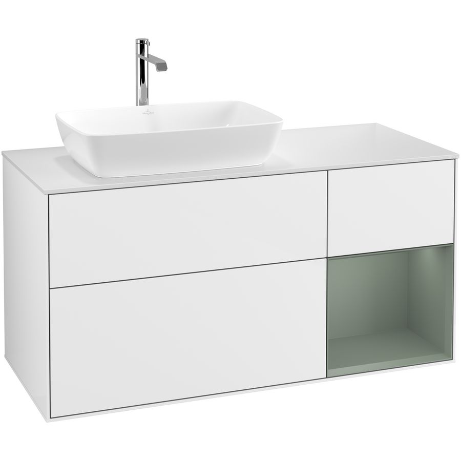 Wastafelonderkast Finion 1200x603x501mm G.White.L G811GMGF