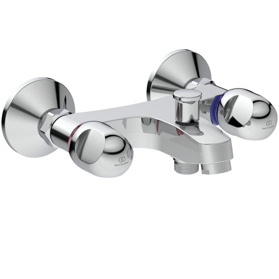 Alpha badkraan / douchemengkraan chroom150mm incl. S-koppelingen