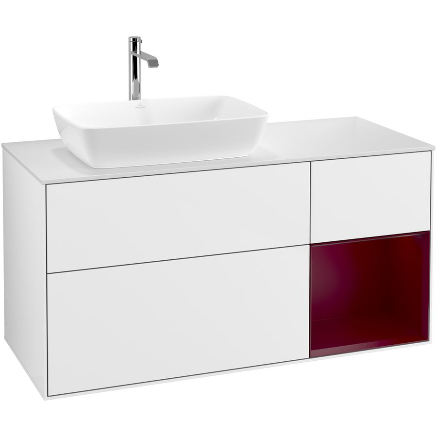 Wastafelonderkast Finion 1200x603x501mm G.White.L G811HBGF