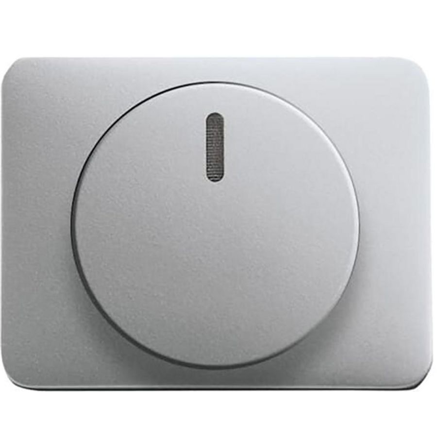 Centraalplaat + knop voor draaidimmer a-titanium (6540-266)