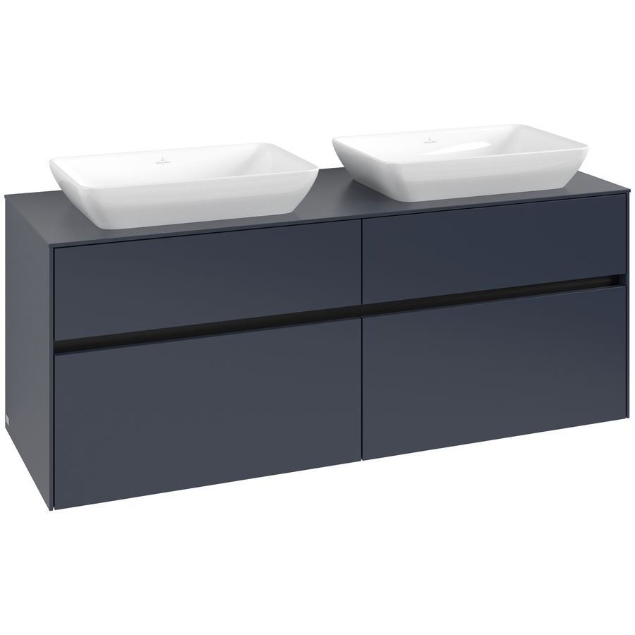 Wastafelonderkast Collaro 1400x548x500mm Marine Blue C119B0VQ