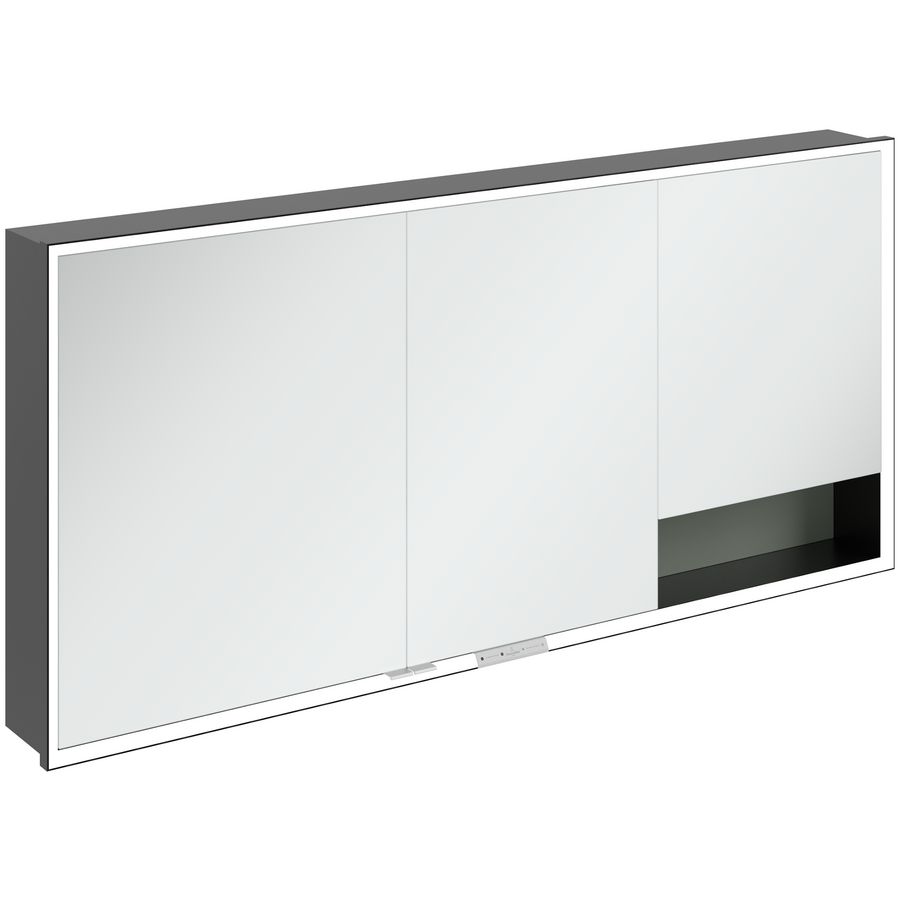 Inbouw-spiegelkast My View+ 1600x750x168mm Soft Green