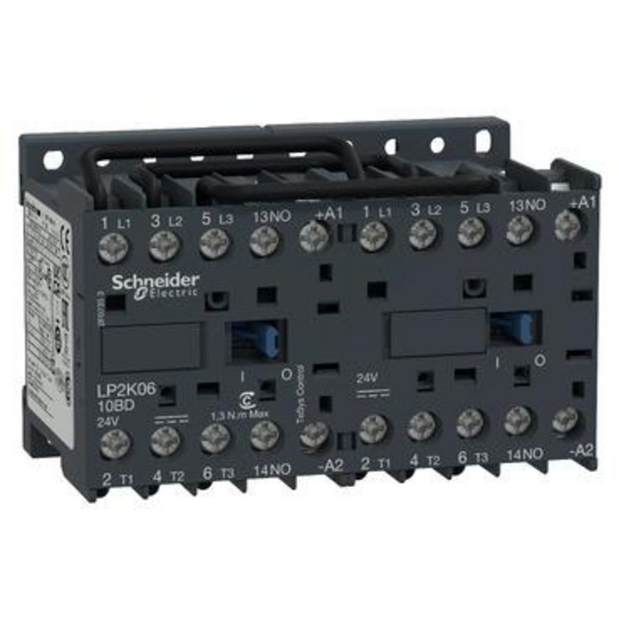 Omkeercontactor 3M HC 1M AC-3<=440V 6A Stuurspanning K