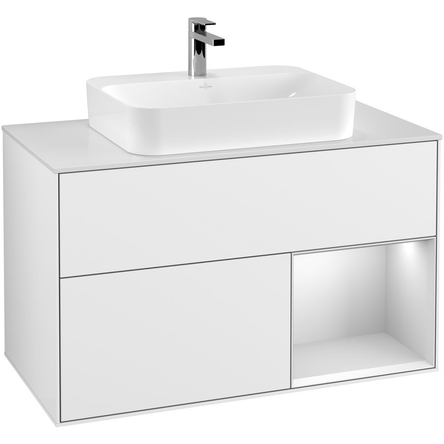 Wastafelonderkast Finion 1000x603x501mm G.White.L F371MTGF