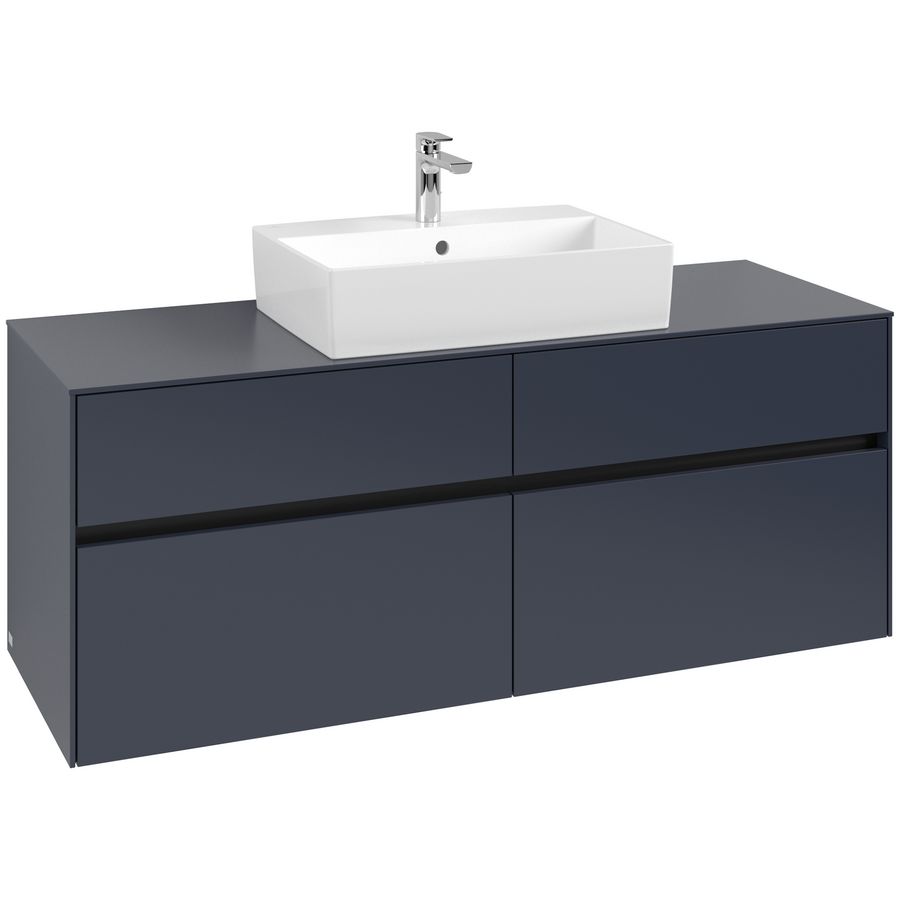 Wastafelonderkast Collaro 1400x548x500mm Marine Blue C131B0VQ