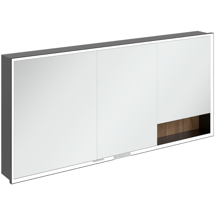 Inbouw-spiegelkast My View+ 1600x750x168mm Oak Kansas