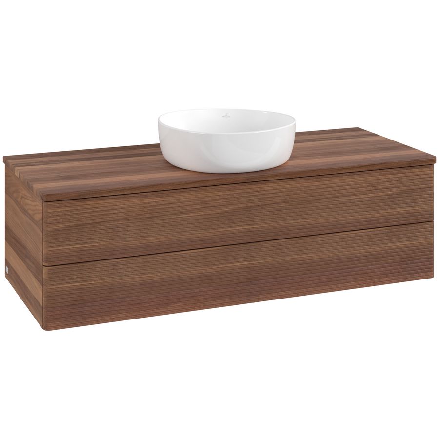 Wastafelonderkast Antao 1200x360x500mm Warm Walnut K21112HM