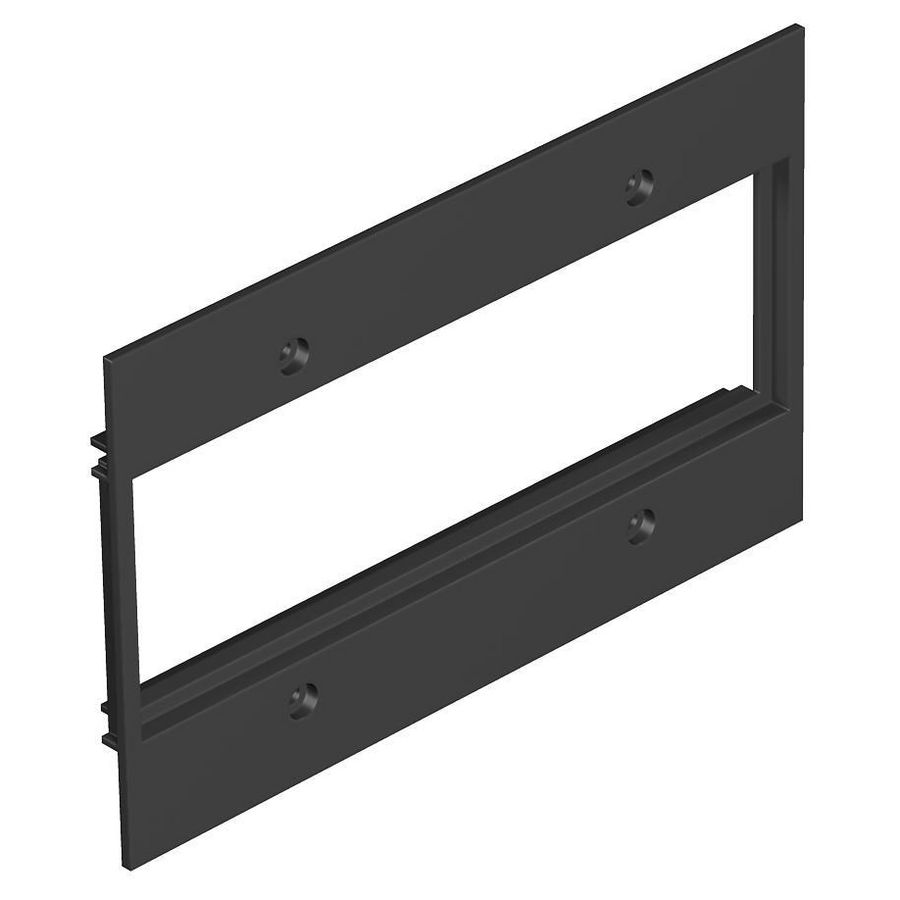Afdekplaat voor 3x module 45 in T12L 142x88mm polyamid zwart