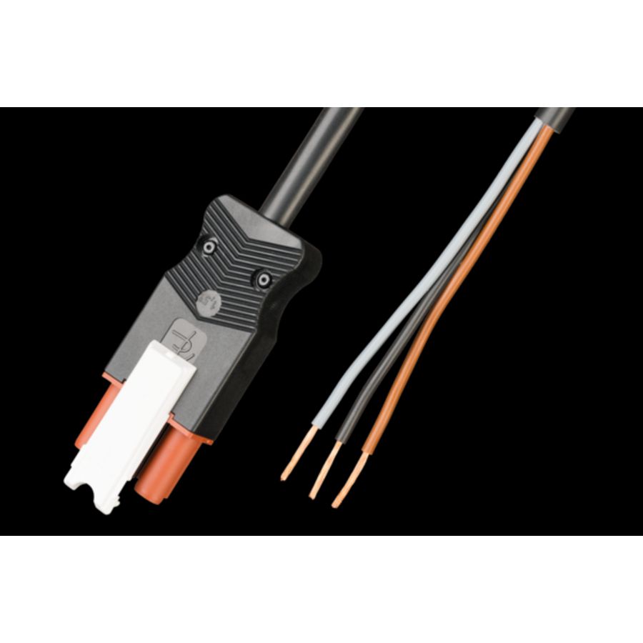 Prefab aansluitsn-schakel female 3P 1,5mm² 37,5cm bruin B2ca (AC166 ALCGB/315 37,5)
