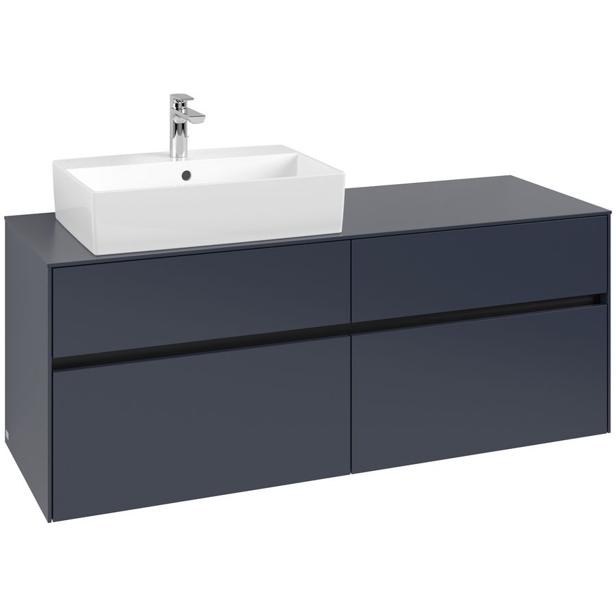 Wastafelonderkast Collaro 1400x548x500mm Marine Blue C132B0VQ