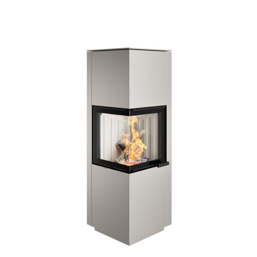 Houtkachel Piko H2O 2.0 witte chamotte parel