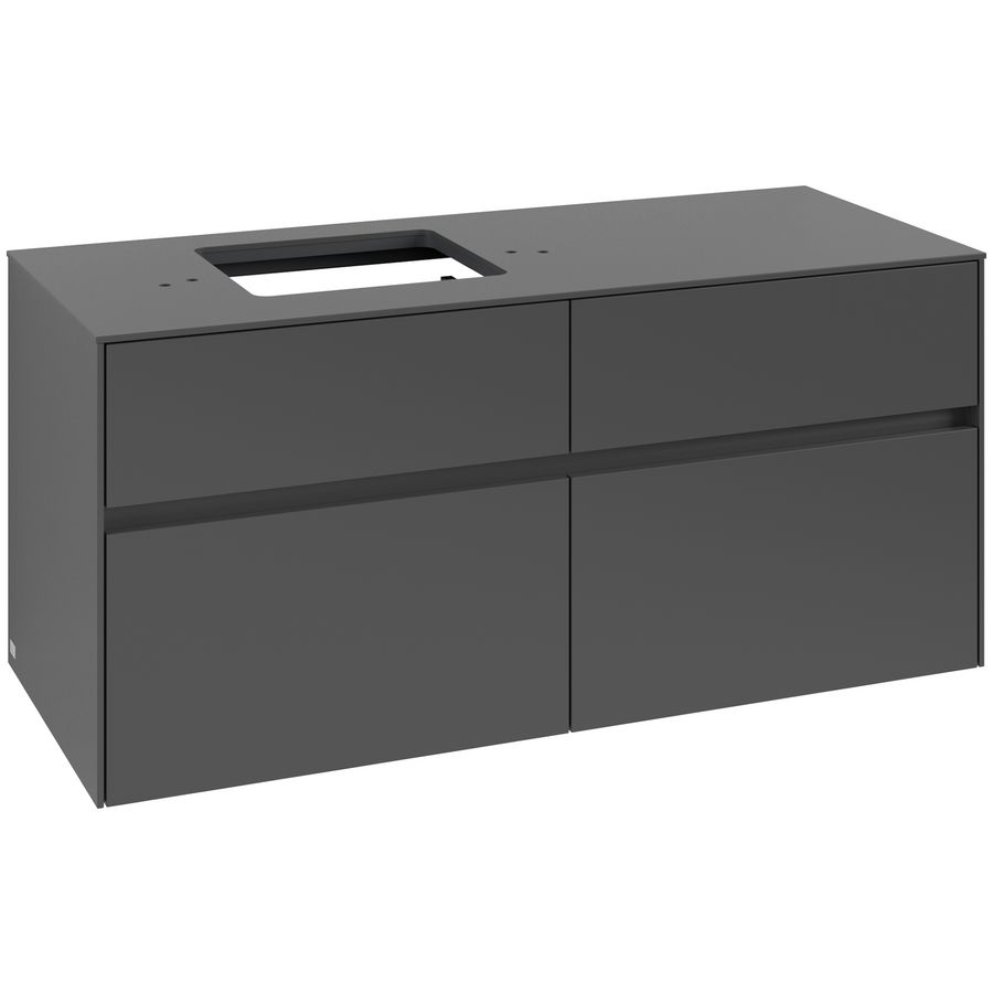 Wastafelonderkast Collaro 1200x548x500mm Graphite C12900VR