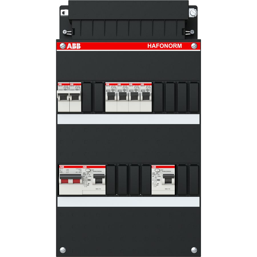 Installatiekast 4x achter 2x 30mA + F + HS 1-f
