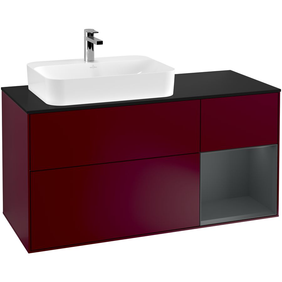 Wastafelonderkast Finion 1200x603x501mm Peony Matt Lacquer G402HGHB