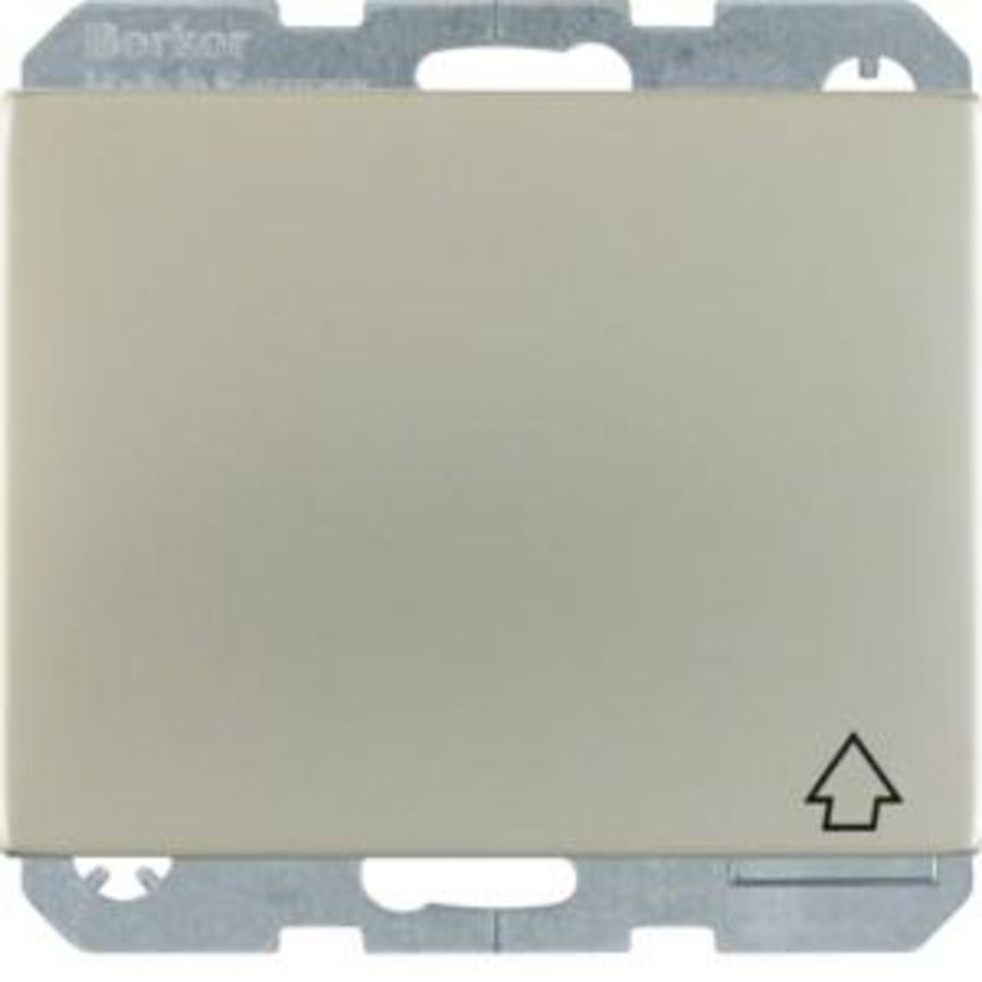 Wandcontactdoos RA klapd. KB IP44 berker K.1/K.5 edelstaal
