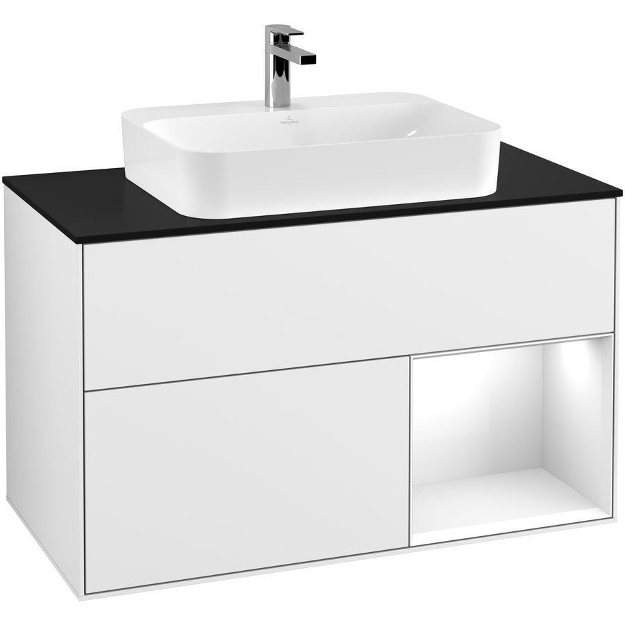 Wastafelonderkast Finion 1000x603x501mm G.White.L F372GFGF