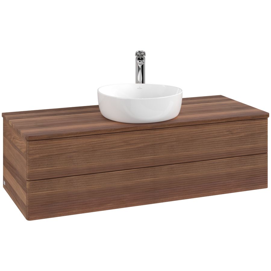 Wastafelonderkast Antao 1200x360x500mm Warm Walnut K21152HM