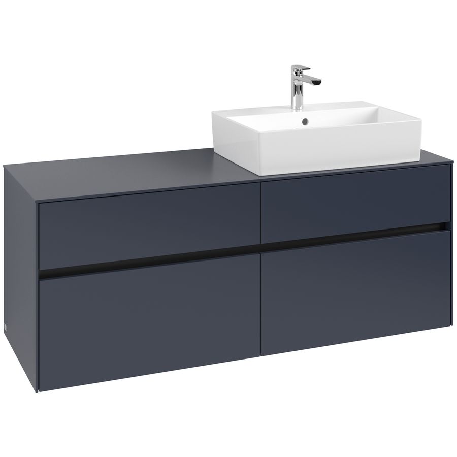 Wastafelonderkast Collaro 1400x548x500mm Marine Blue C133B0VQ